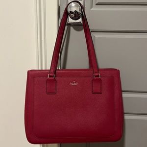 Kate Spade New York Cameron Street Zooey Leather Shoulder Bag Tote - Maroon
